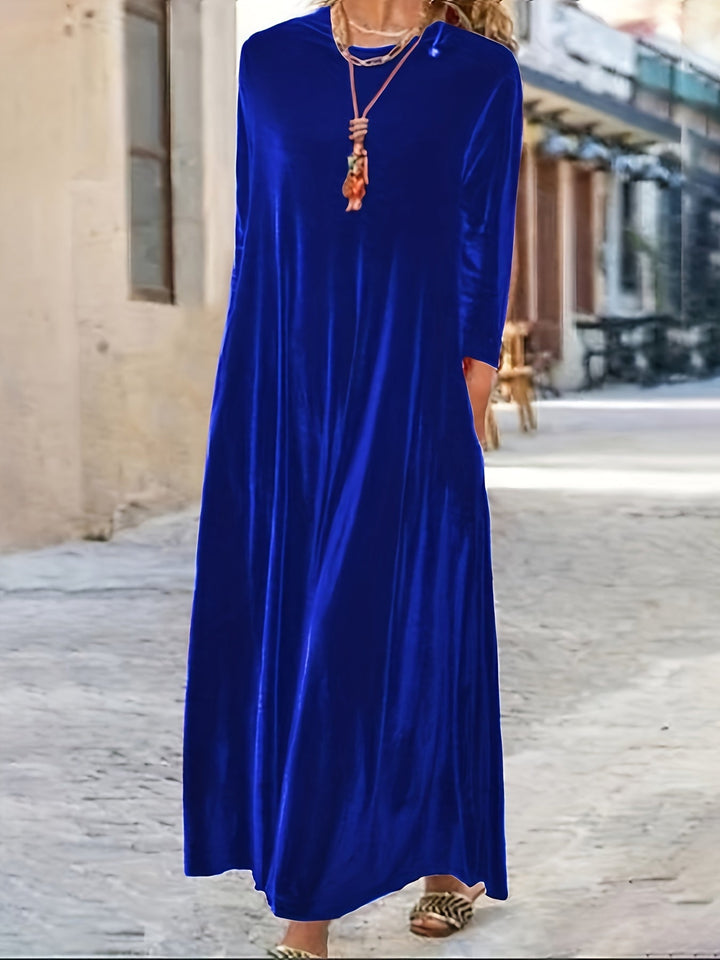 Nessa - Luxe Velvet Flow Maxi Dress