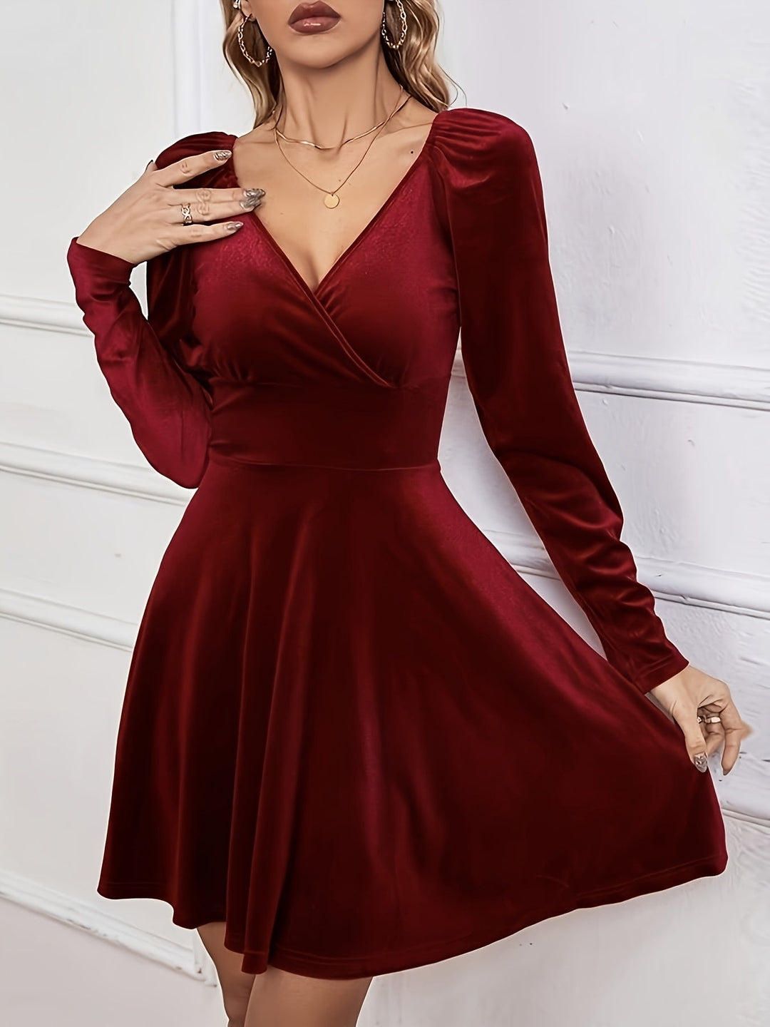 June - Velvet Skater Dress