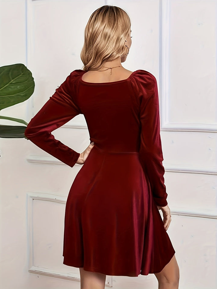 June - Velvet Skater Dress