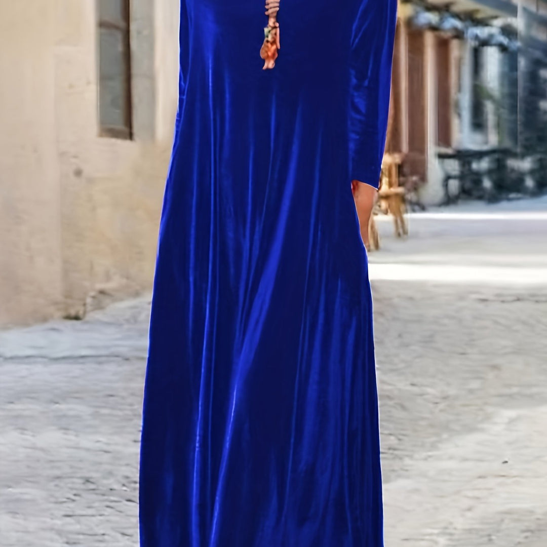 Nessa - Luxe Velvet Flow Maxi Dress