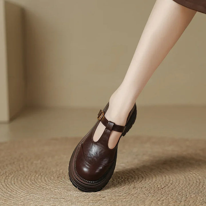 Chiara - Elegant High-Quality Leather Mary Jane Shoes