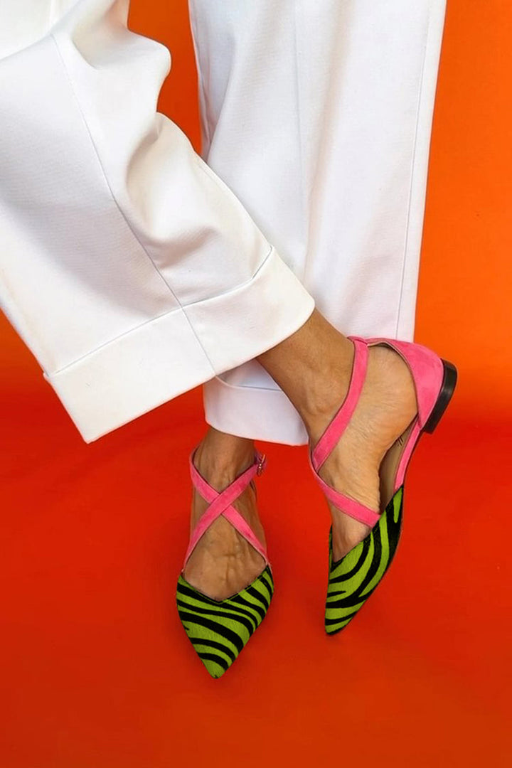 Viola - Zebra Print Sandals