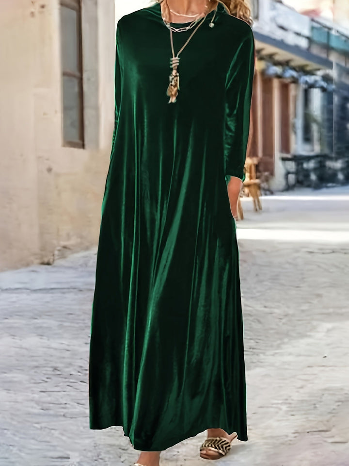 Nessa - Luxe Velvet Flow Maxi Dress